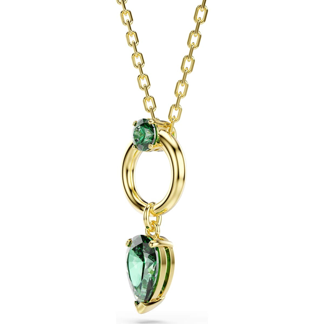 Swarovski Mesmera Halskette Tropfenschliff Grün Goldlegierungsschicht - 5732484