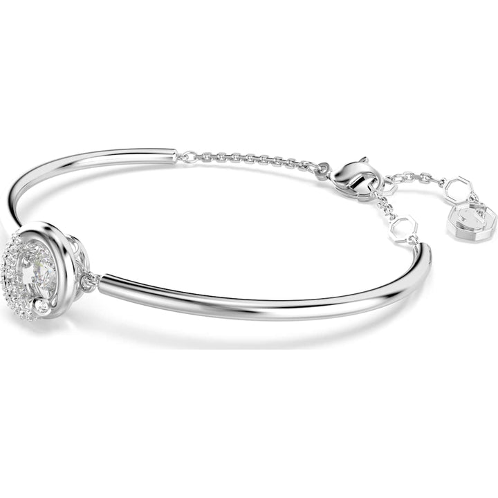 Swarovski Dextera Armreif Rundschliff Weiss Rhodiniert - 5733399
