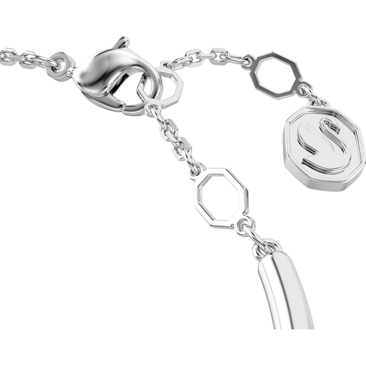 Swarovski Dextera Armreif Rundschliff Weiss Rhodiniert - 5733399
