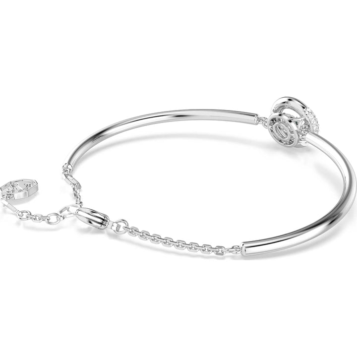 Swarovski Dextera Armreif Rundschliff Weiss Rhodiniert - 5733399