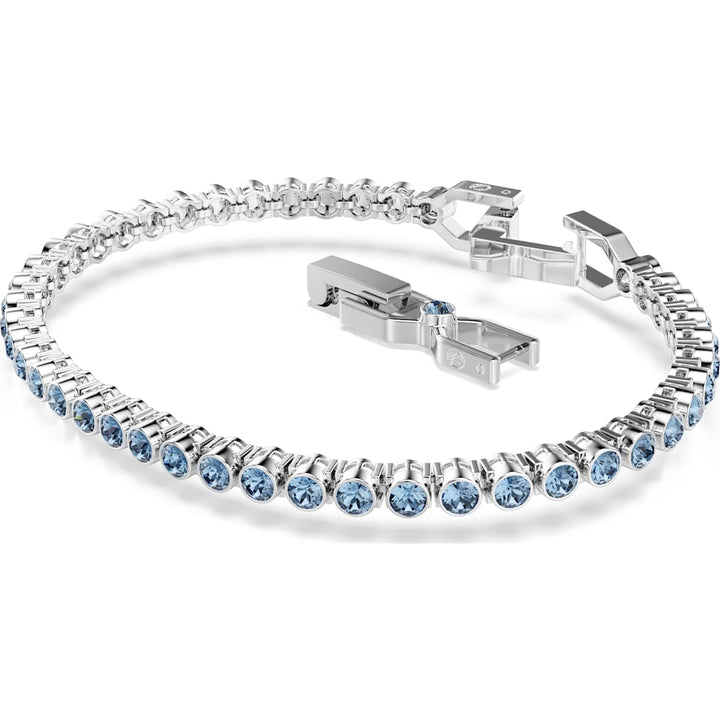 Swarovski Imber Emily Tennis Armband Rundschliff Blau Rhodiniert - 5734239