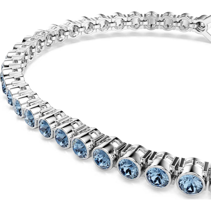 Swarovski Imber Emily Tennis Armband Rundschliff Blau Rhodiniert - 5734239