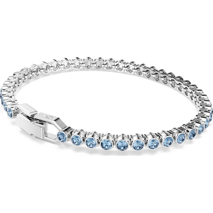Swarovski Imber Emily Tennis Armband Rundschliff Blau Rhodiniert - 5734239