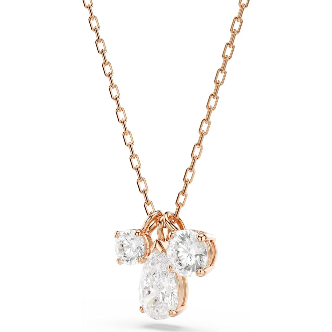 Swarovski Mesmera Halskette Verschiedene Schliffe Weiss Roségold Legierungsschicht - 5734245