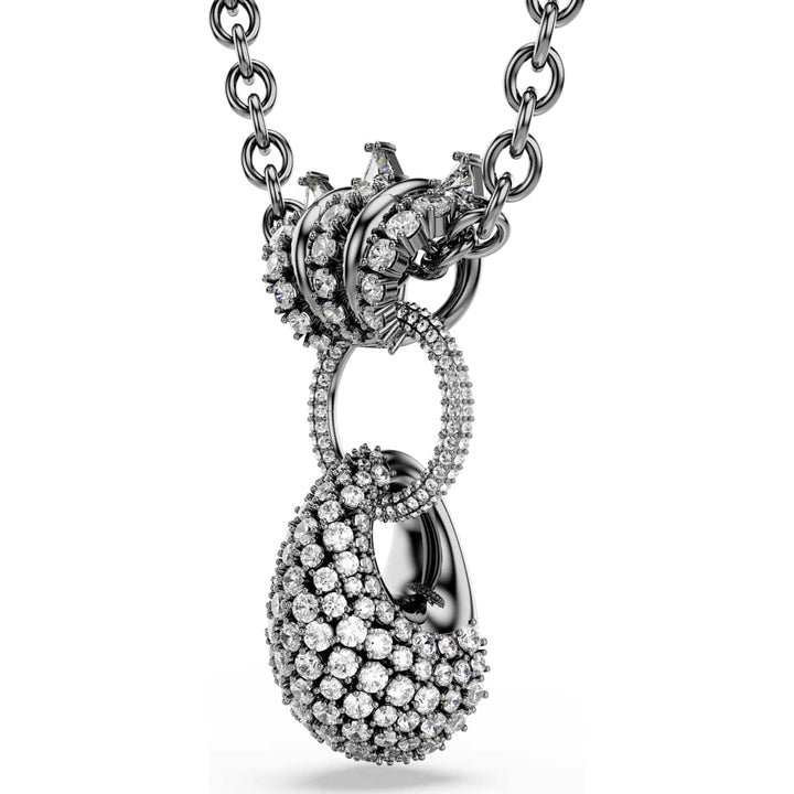 Swarovski Sublima Halskette Verschiedene Schliffe Weiss Rutheniert - 5735224