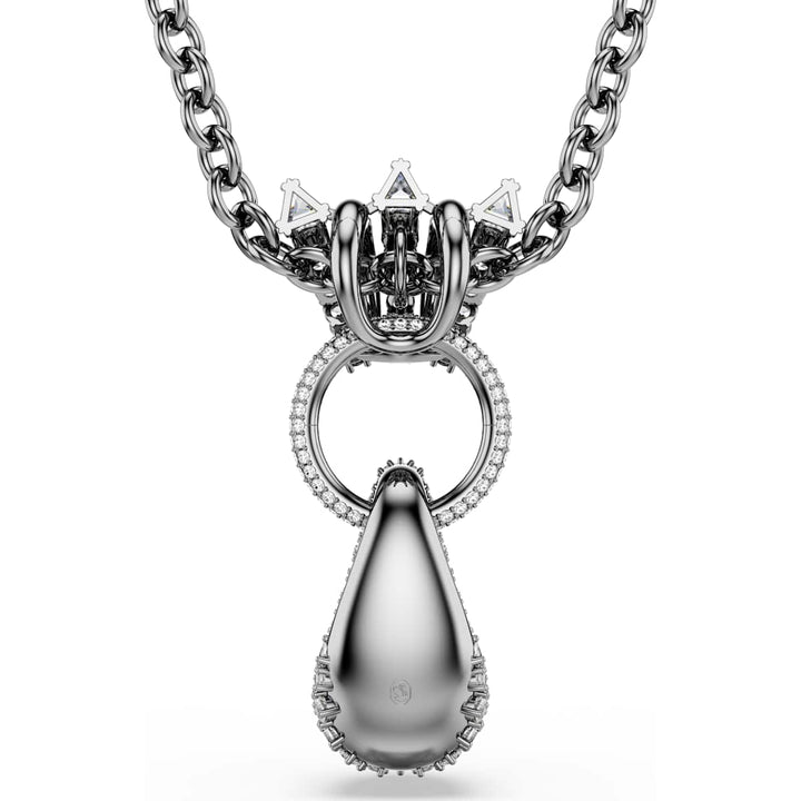 Swarovski Sublima Halskette Verschiedene Schliffe Weiss Rutheniert - 5735224
