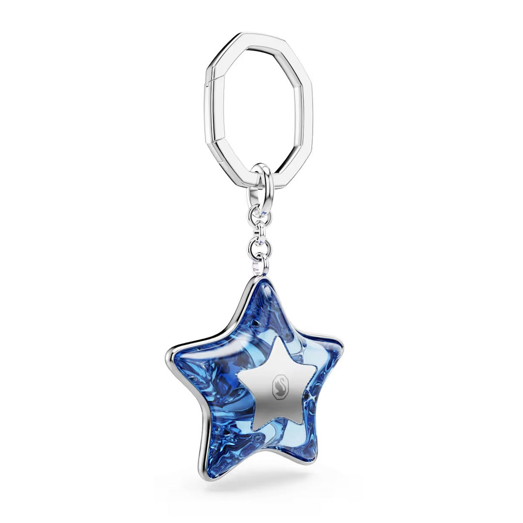 Swarovski Handtaschen Charm Verschiedene Schliffe Stern Blau Rhodiniert - 5763030