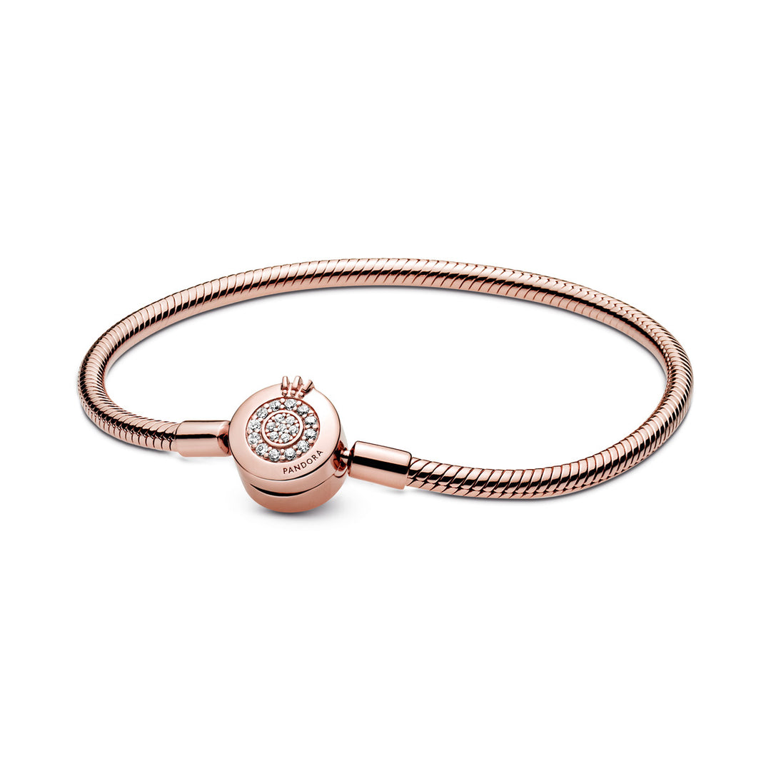 Pandora Snake Chain Crown Clasp Armband - 589046C01