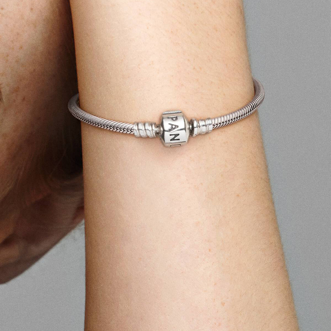 Pandora Verspieltes Zylinder Verschluss Schlangen Gliederarmband - 594593C00