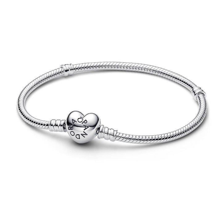 Pandora Bracelet Cœur &amp; Maille Serpent Moments - 594594C00