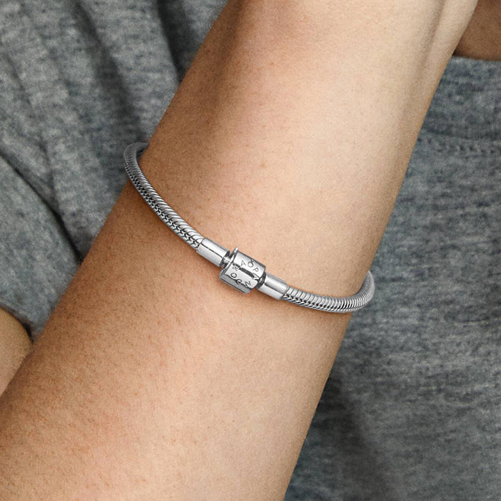 Pandora Verspieltes Zylinder Verschluss Schlangen Gliederarmband - 594596C00