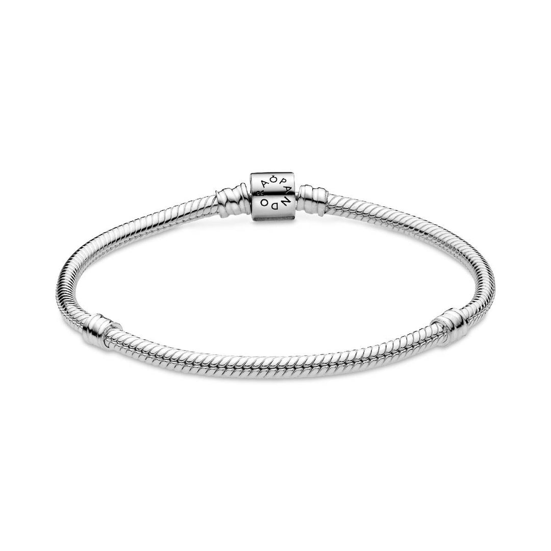 Pandora Verspieltes Zylinder Verschluss Schlangen Gliederarmband - 594596C00