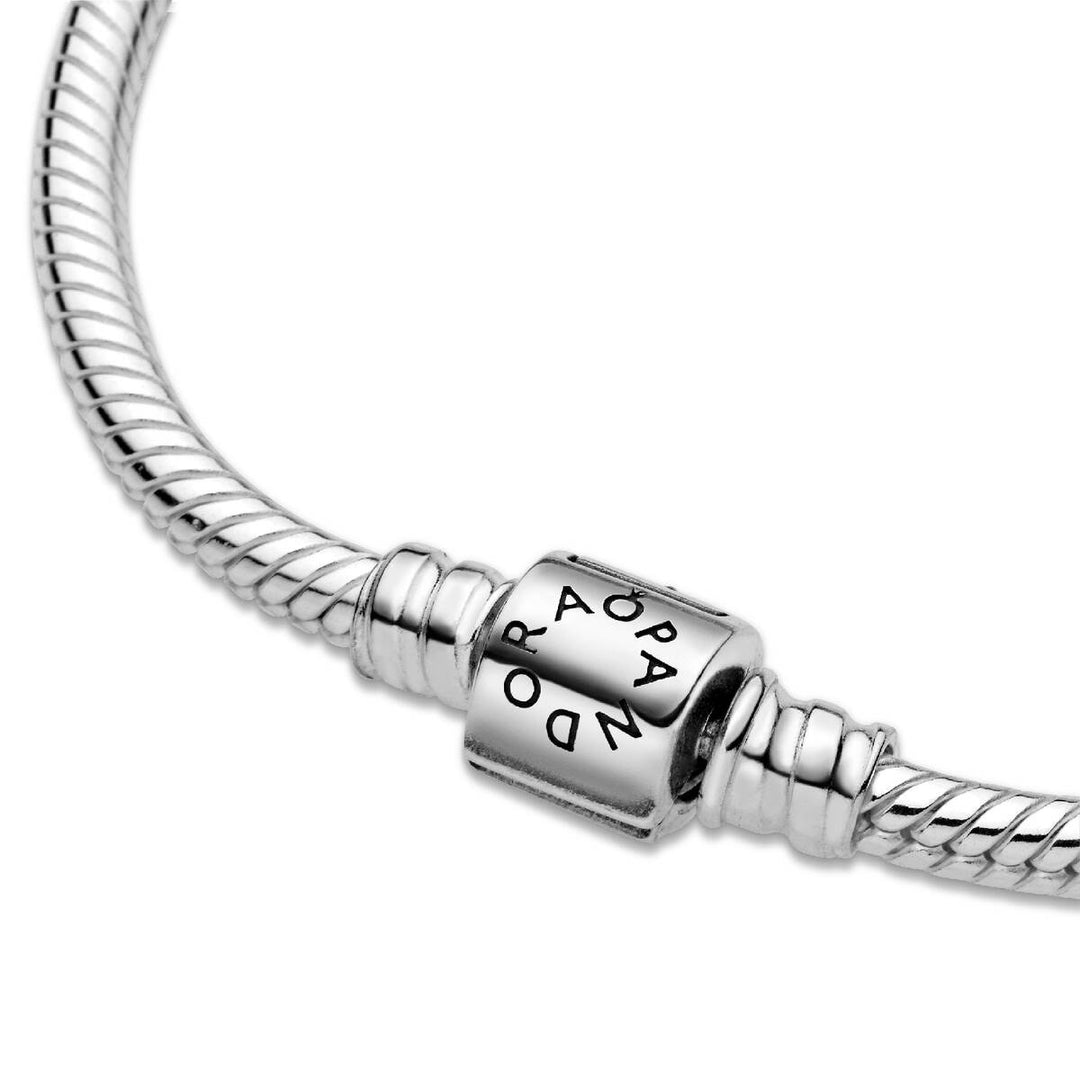 Pandora Verspieltes Zylinder Verschluss Schlangen Gliederarmband - 594596C00