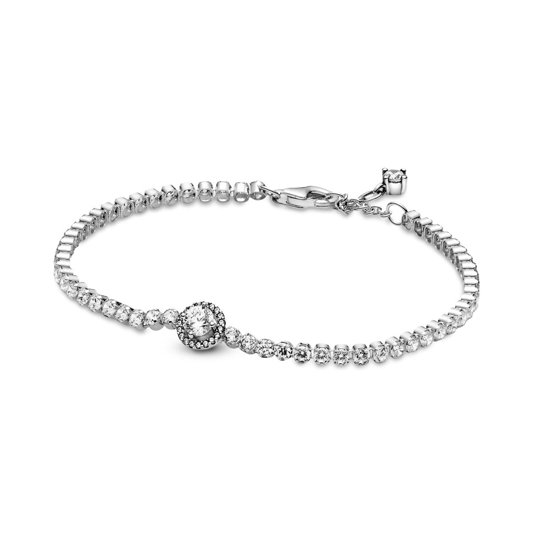 Pandora Sparkling Halo Tennis Armband - 599416C01