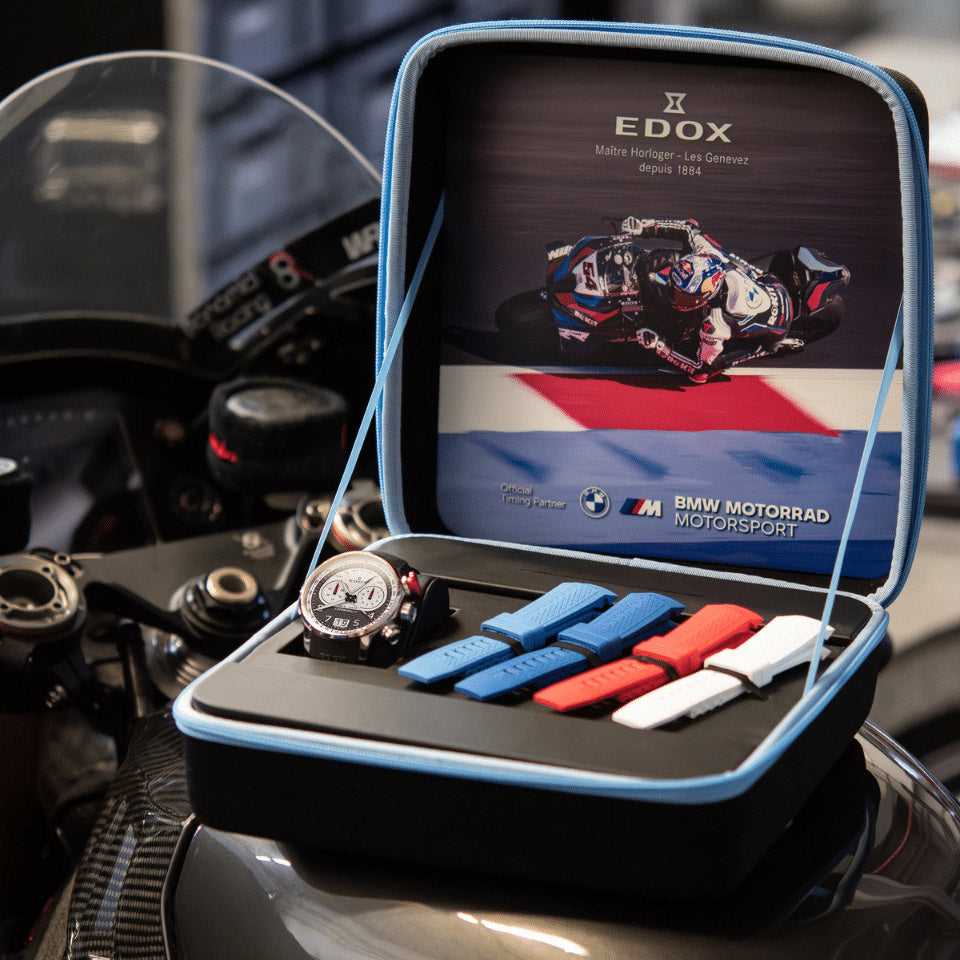 Edox Chronorally 45 Limited Edition Inspired by BMW Motorrad Motorsport and Rokit Superbike Team - 38003 TINR CANBR