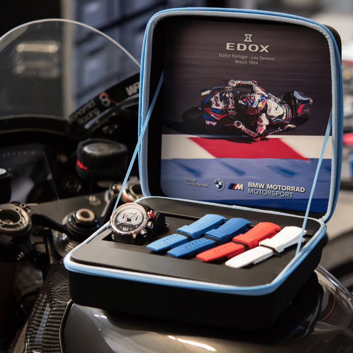 Edox Chronorally 45 Limited Edition Inspired by BMW Motorrad Motorsport and Rokit Superbike Team - 38003 TINR CANBR