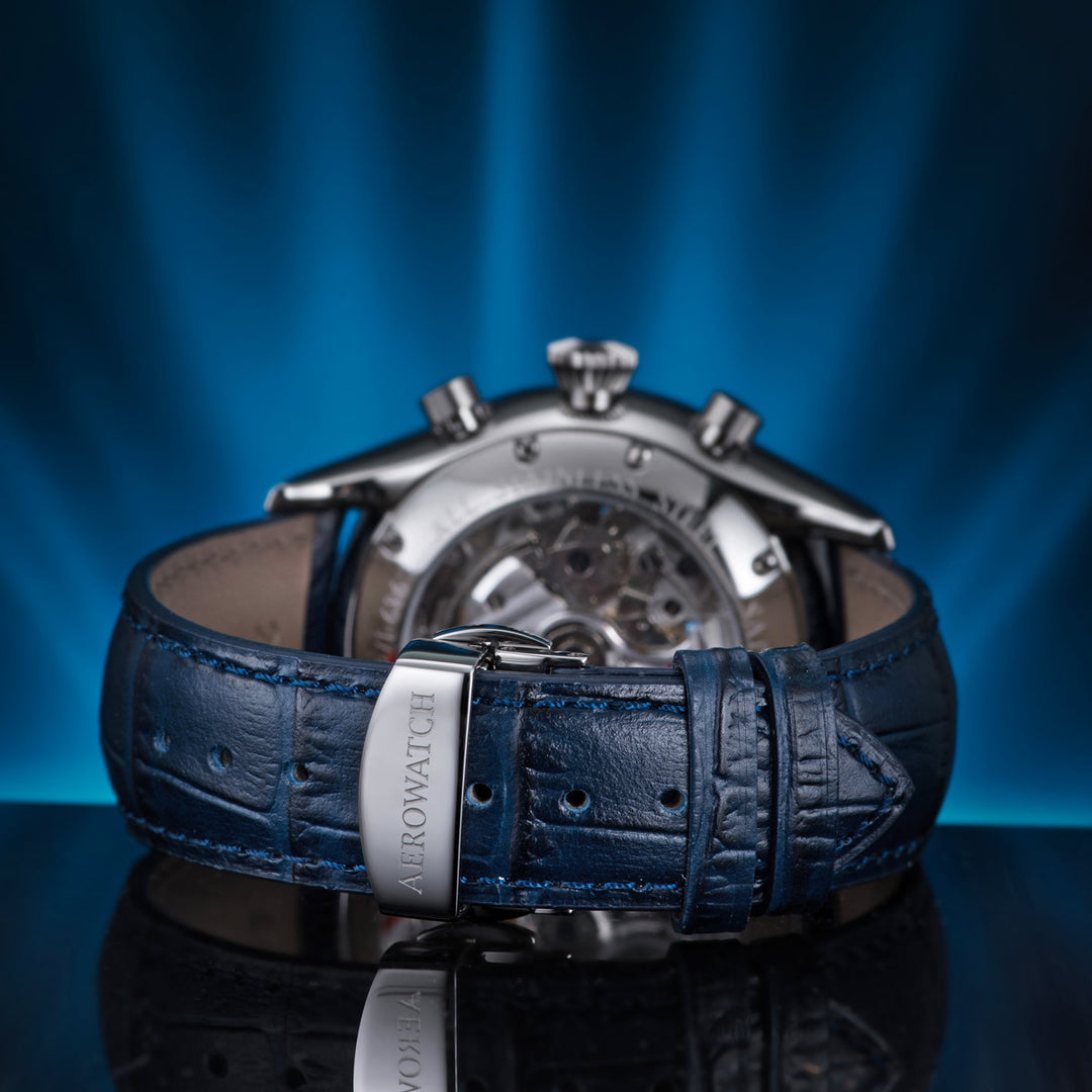 Aerowatch Les Grandes Classiques Chrono Skeleton - A 61989 AA07 1/2 SQ