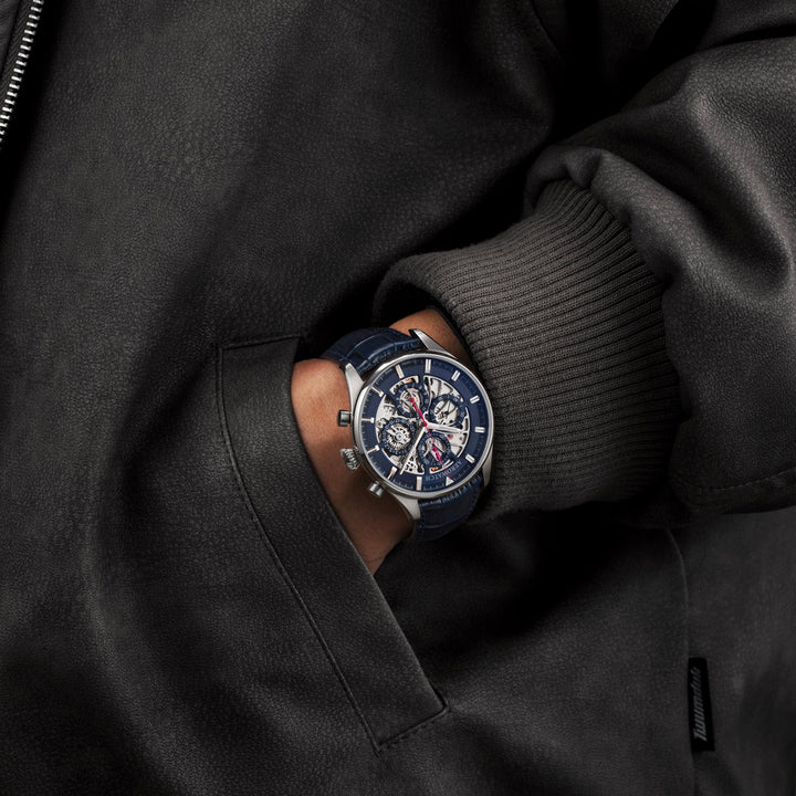 Aerowatch Les Grandes Classiques Chrono Skeleton - A 61989 AA07 1/2 SQ