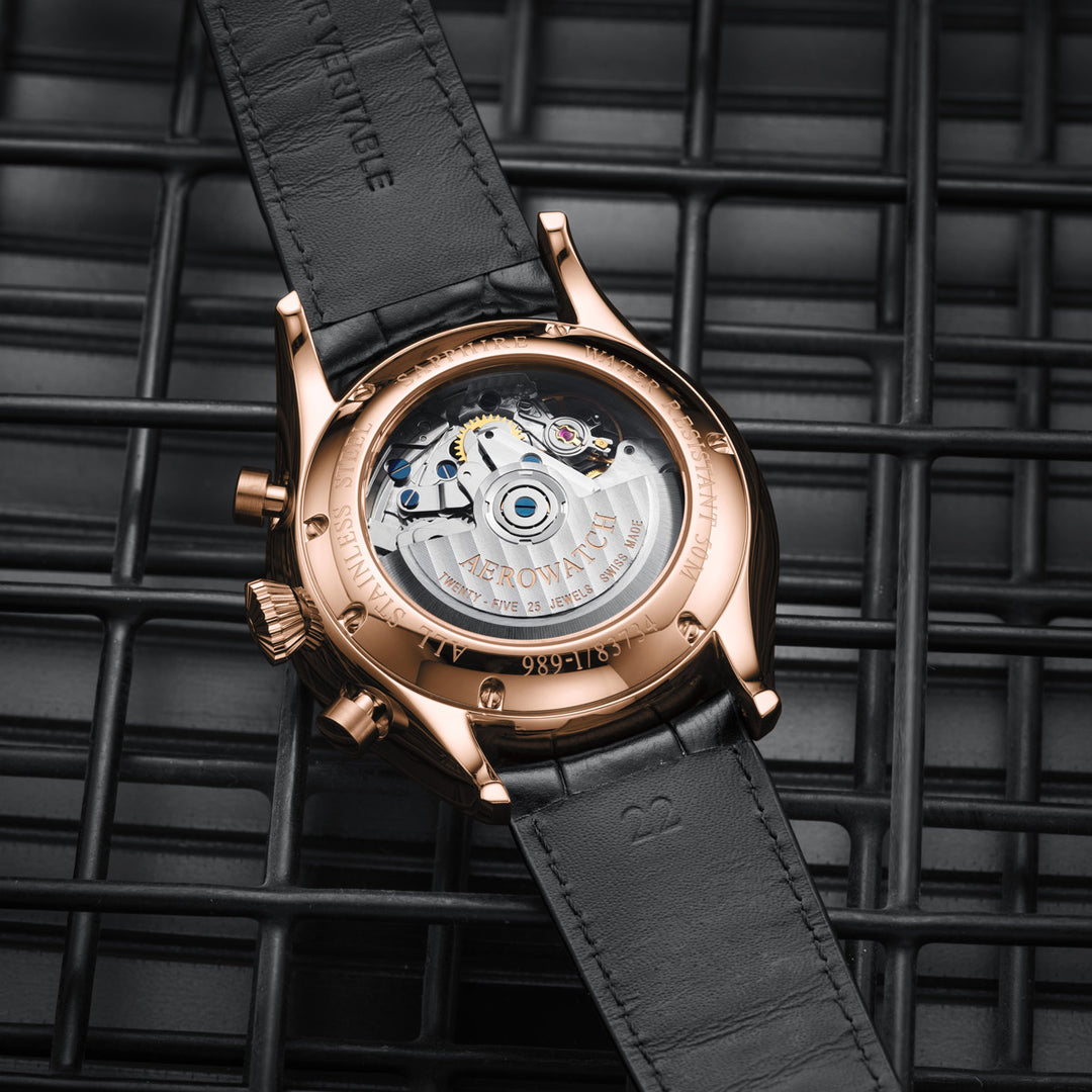 Aerowatch Les Grandes Classiques Pilote Chronograph - A 61989 RO09