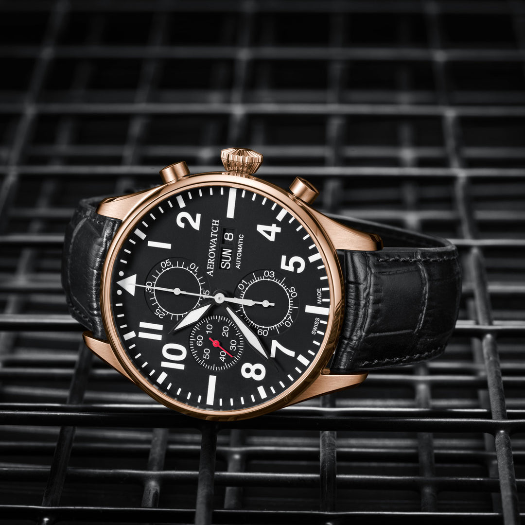 Aerowatch Les Grandes Classiques Pilote Chronograph - A 61989 RO09