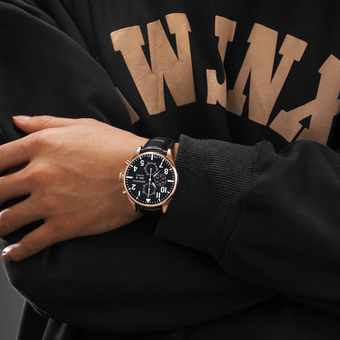 Aerowatch Les Grandes Classiques Pilote Chronograph - A 61989 RO09