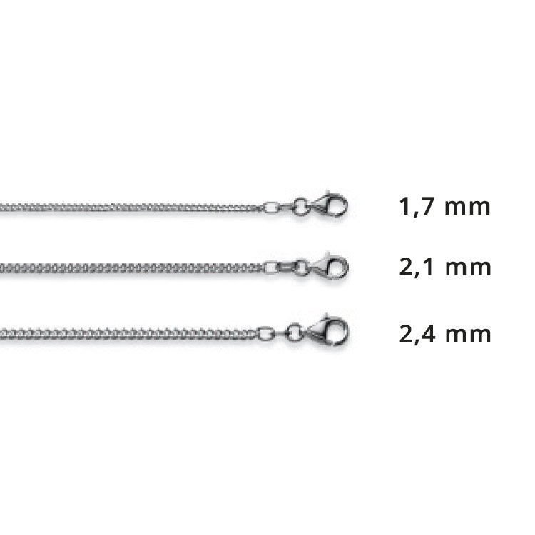 Luxoia Silver Classics Panzerkette Geschliffen - 6236.00379/6236.00382/6236.00385