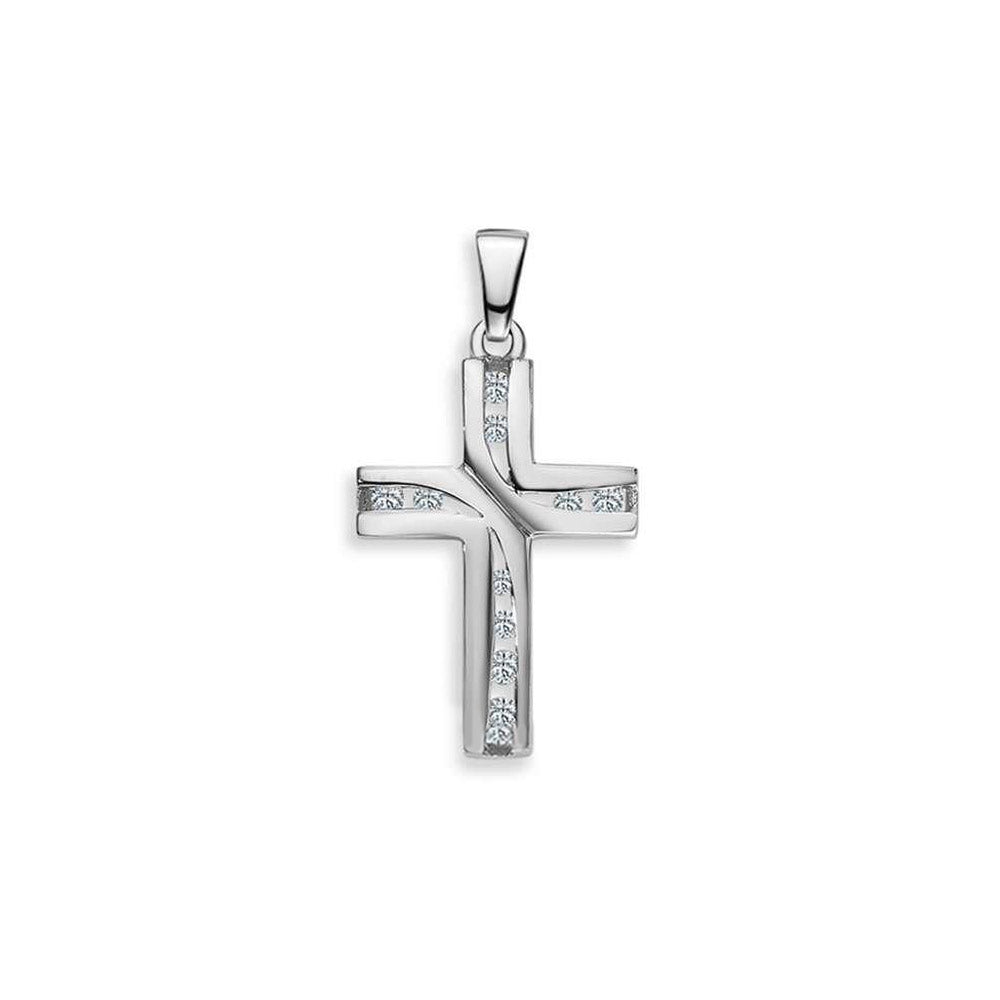 HK Silver Classics Anhänger Kreuz Zirkonia