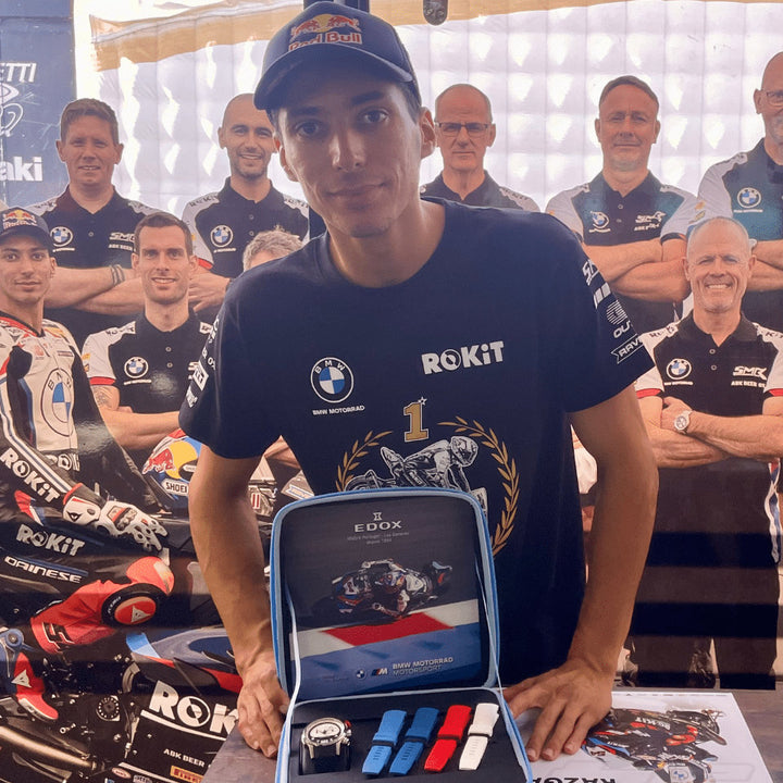 Edox Chronorally 45 Limited Edition Inspired by BMW Motorrad Motorsport and Rokit Superbike Team - 38003 TINR CANBR