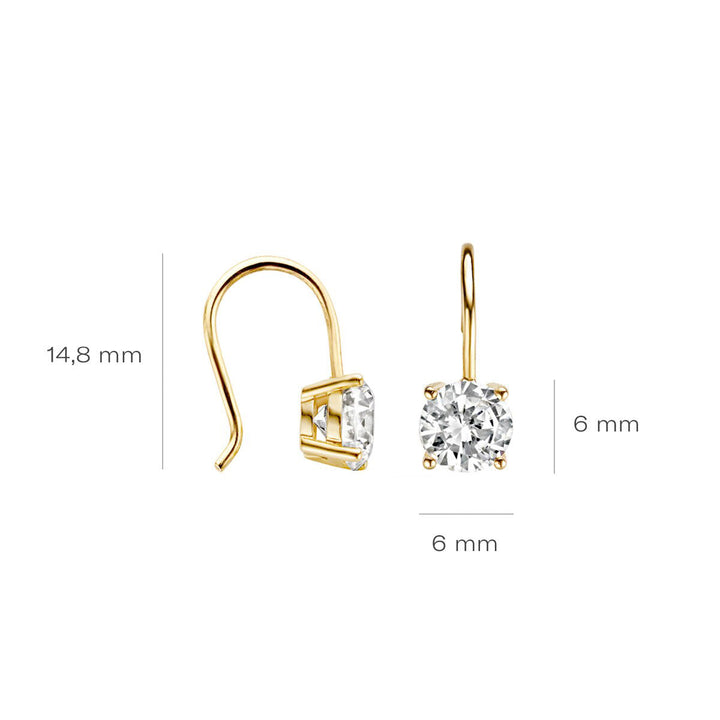 Blush Ohrhänger 14k Gelbgold - 7055YZI