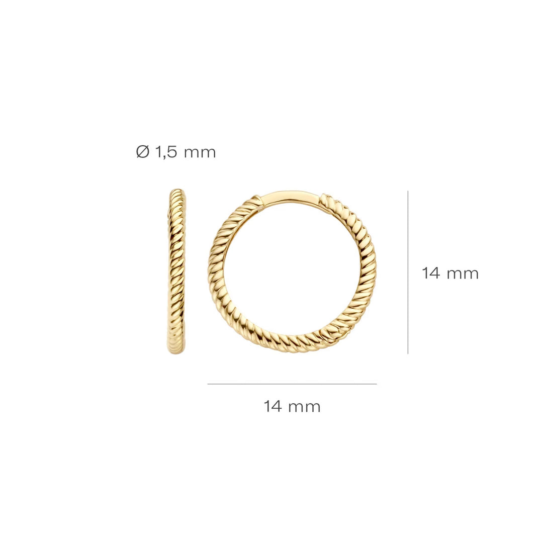 Blush Ohrringe 14k Gelbgold - 7286YGO