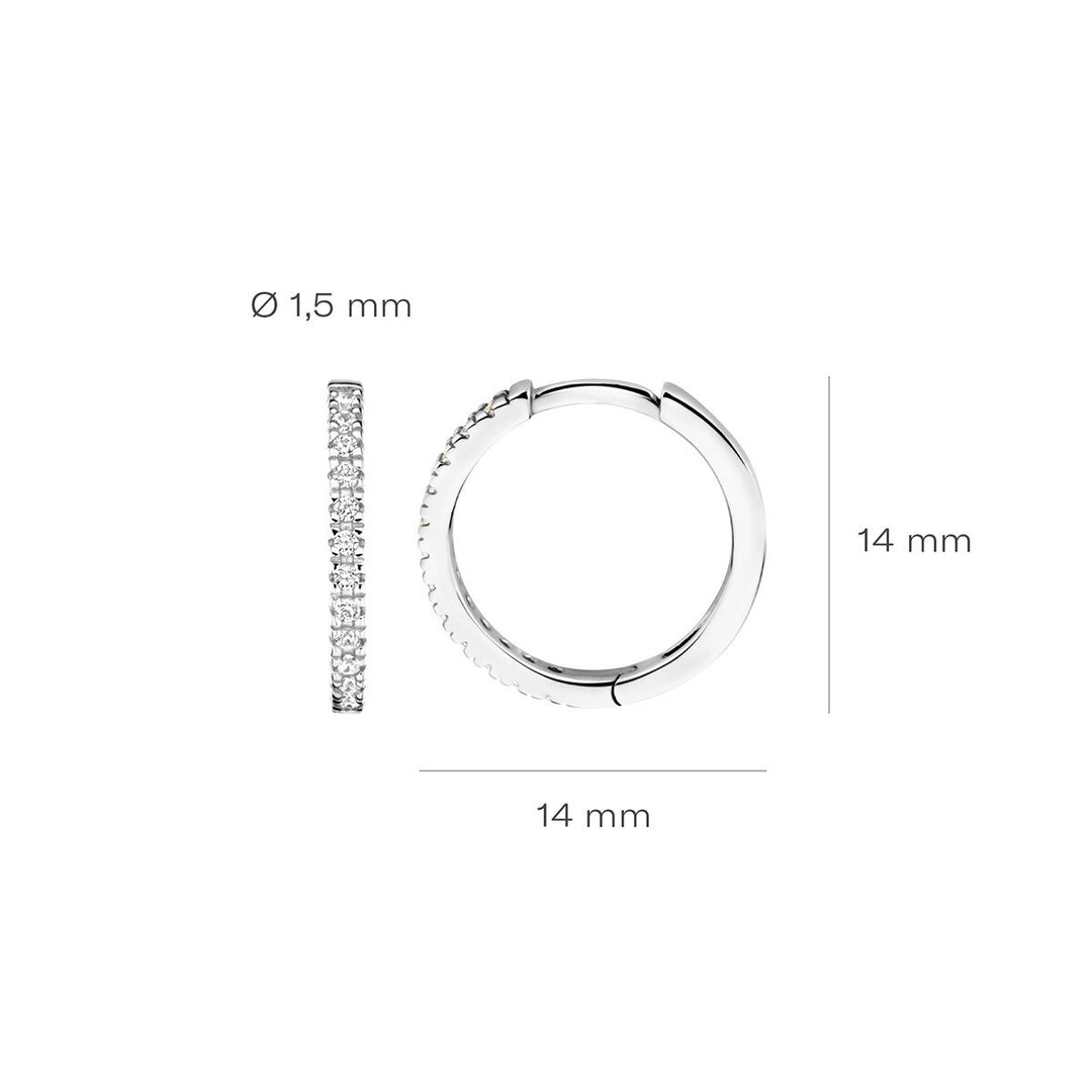 Blush Ohrringe 14k Weissgold - 7309WZI