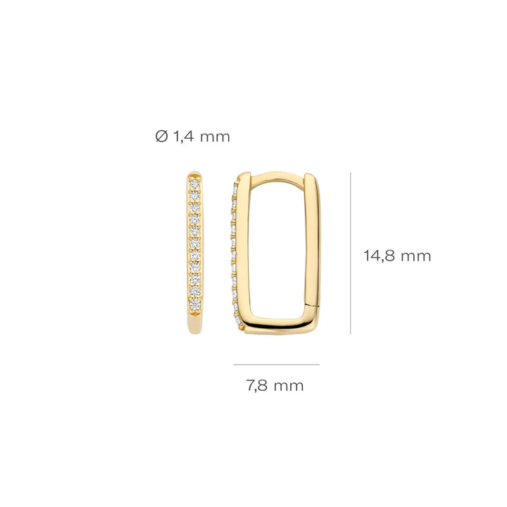 Blush Ohrringe 14k Gelbgold - 7318YZI