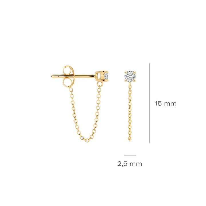 Blush Ohrstecker 14k Gelbgold - 7344YZI