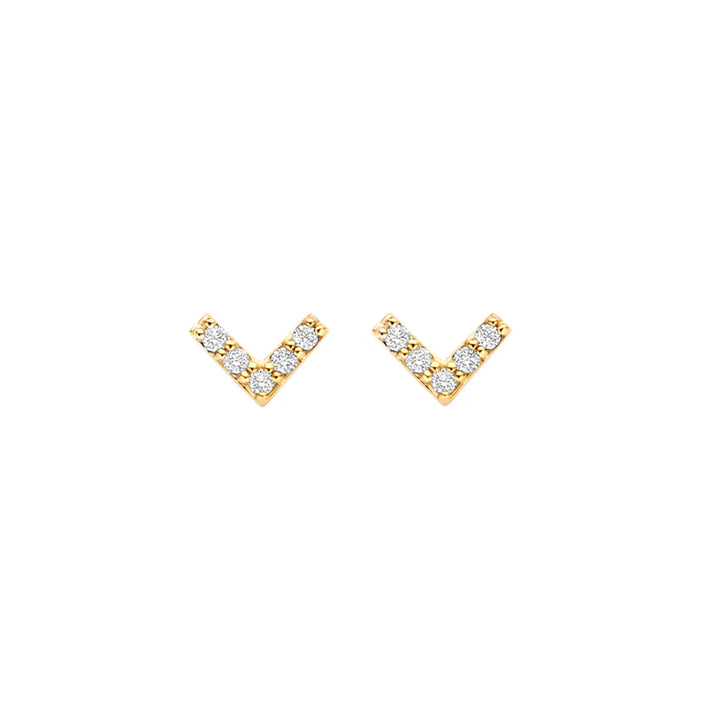 Blush Stud Earrings 14k Yellow Gold - 7374YZI