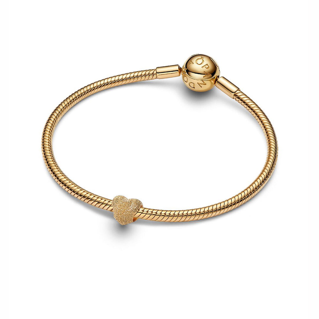 Pandora Strukturiertes Herz Mini Charm - 764000C00