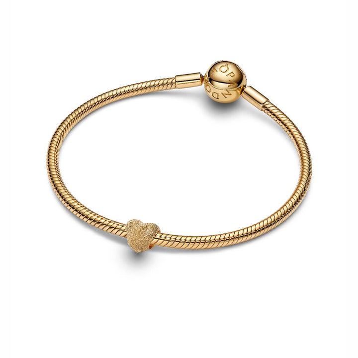 Pandora Strukturiertes Herz Mini Charm - 764000C00