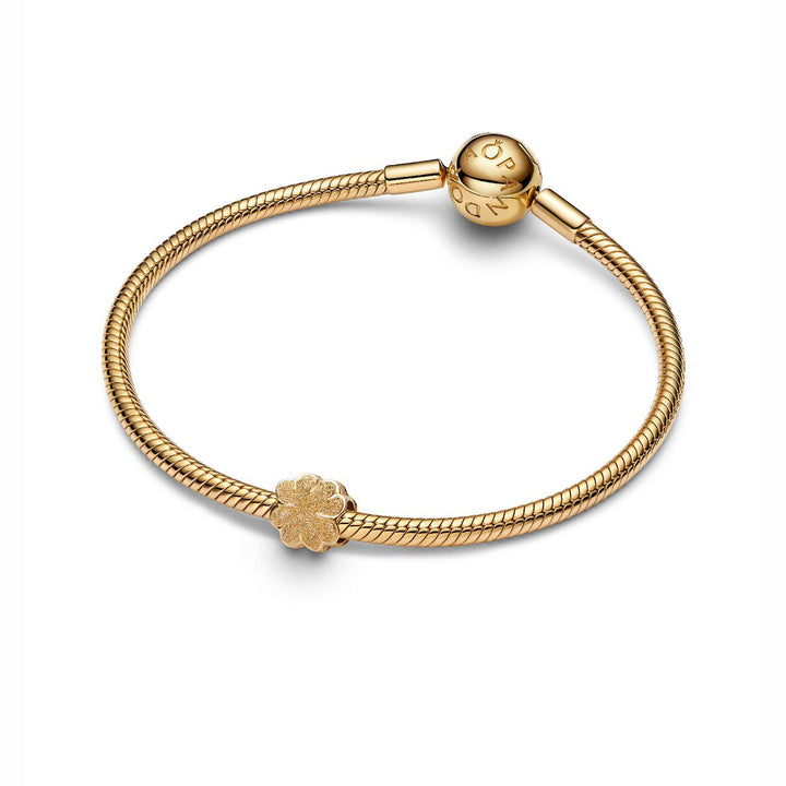 Pandora Strukturiertes Kleeblatt Mini Charm - 764047C00