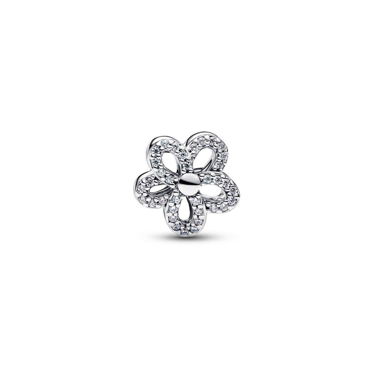 Pandora Pavé Blume Offen gearbeitetes Charm - 764480C01