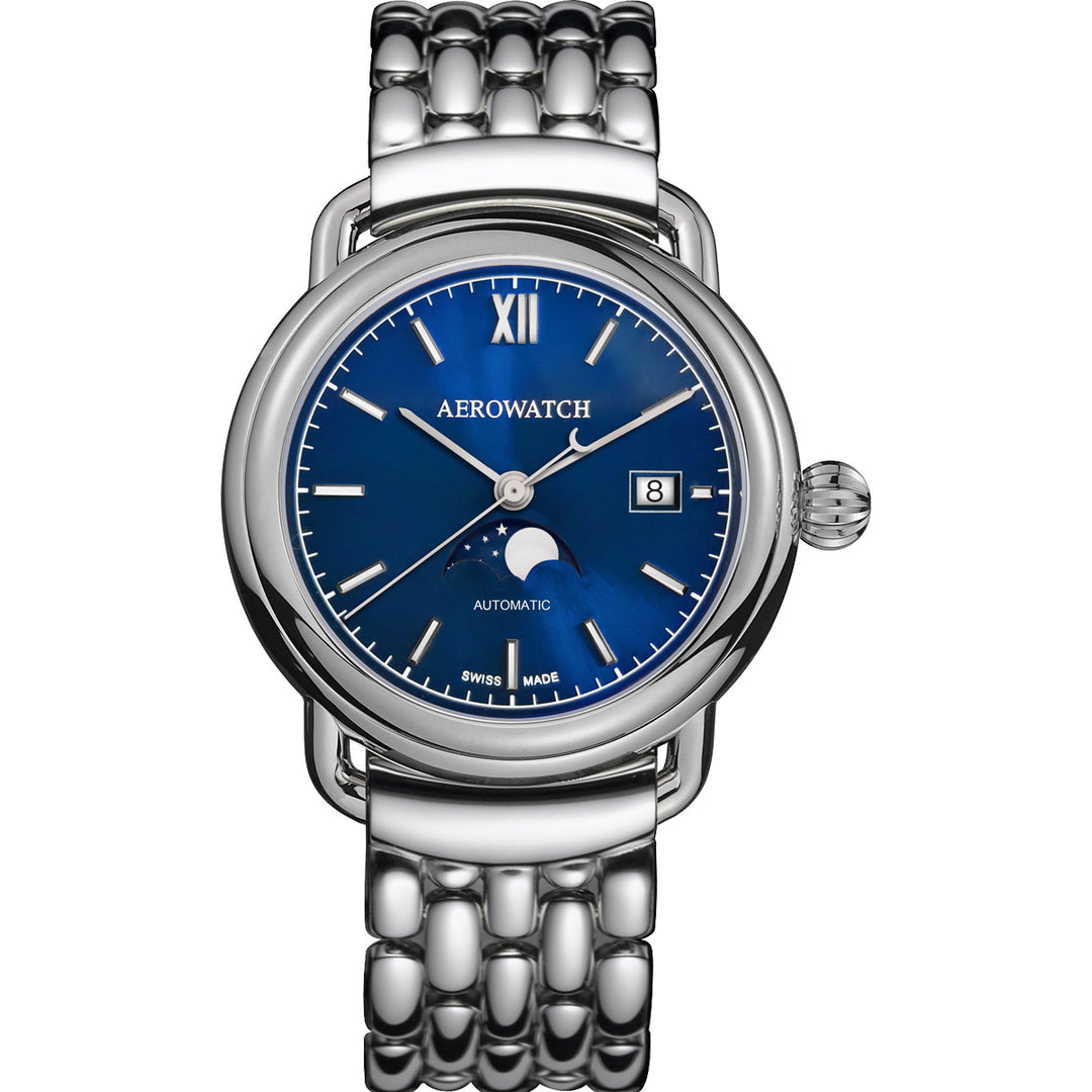Aerowatch 1942 Moon Phase Automatic - A 77983 AA06 M