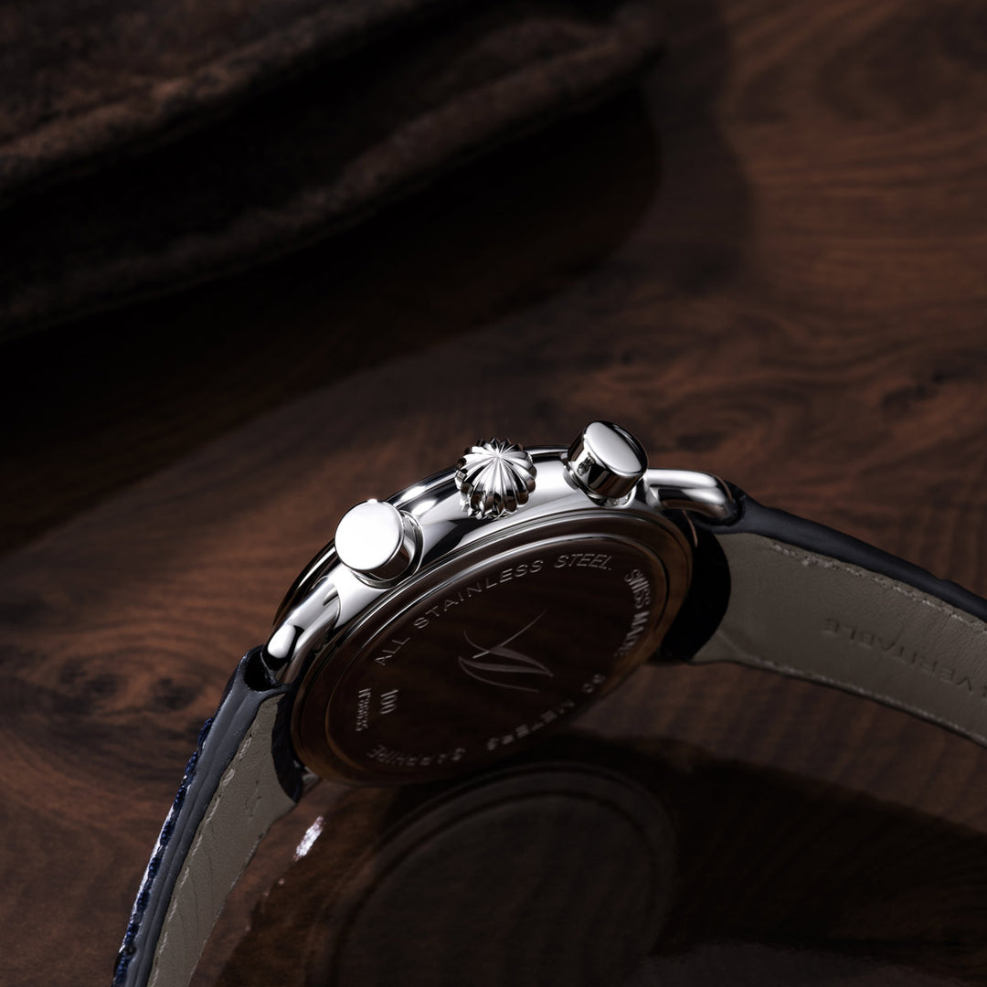 Aerowatch 1942 Moon Phase Chronograph Quartz - A 78100 AA03