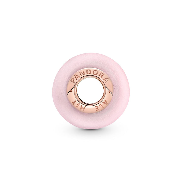 Pandora Mattes Rosafarbenes Murano Glass Charm - 789421C00