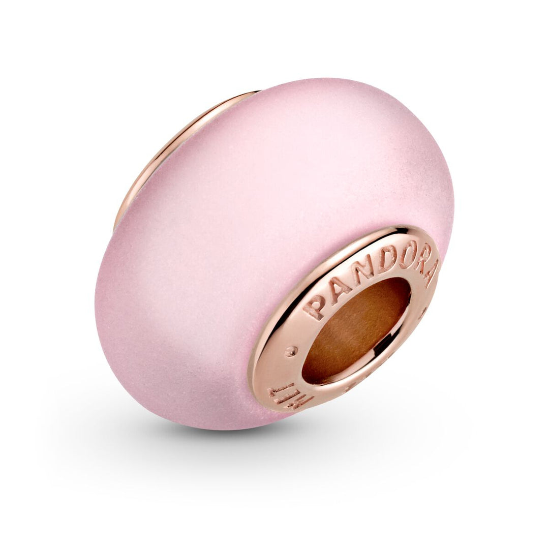 Pandora Mattes Rosafarbenes Murano Glass Charm - 789421C00