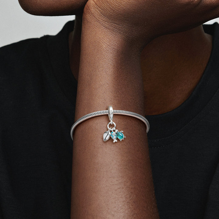 Pandora Fisch Meeresschildkröte &amp; Muschel Dreifacher Charm - 791697C01