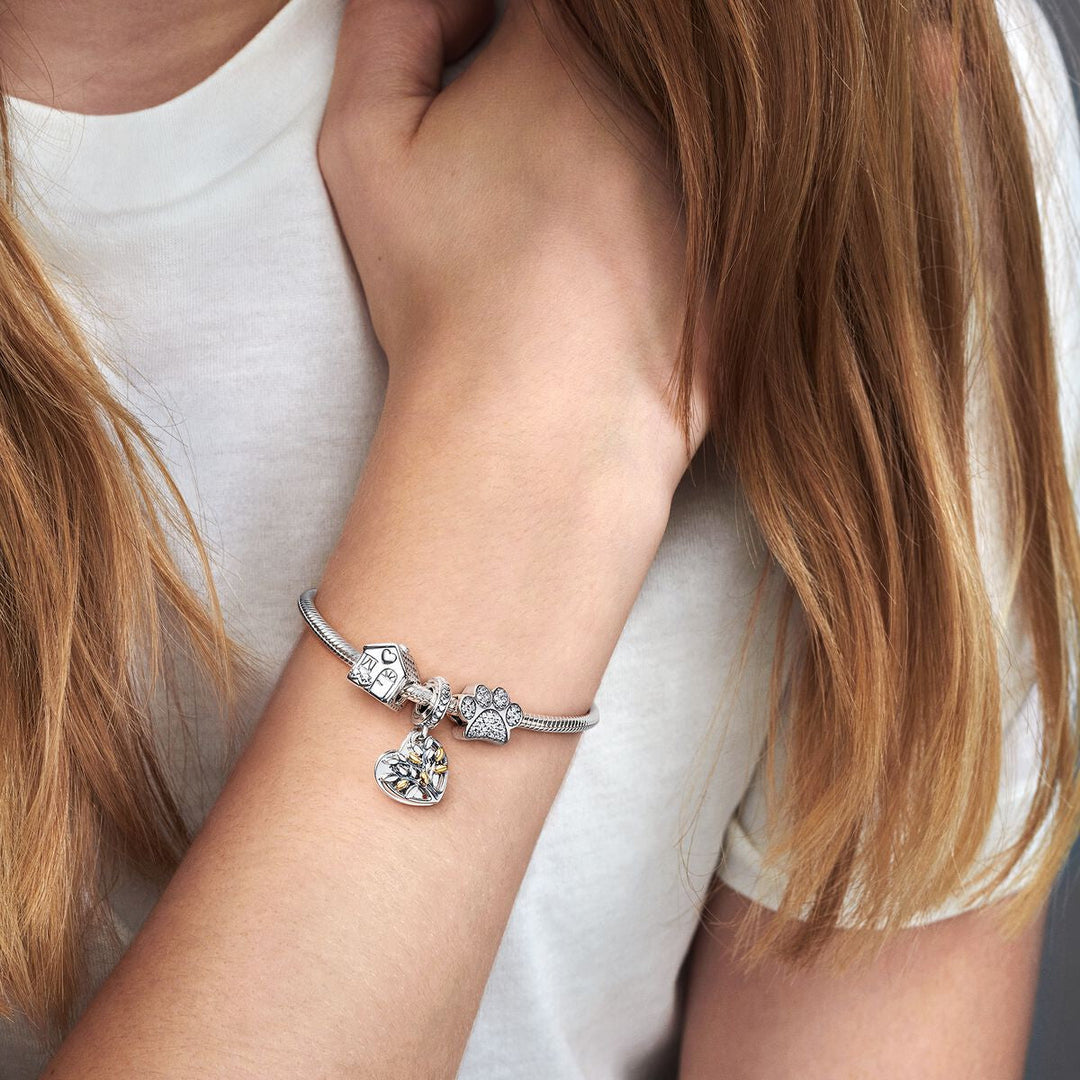 Pandora Funkelnder Pfotenabdruck Charm - 791714CZ