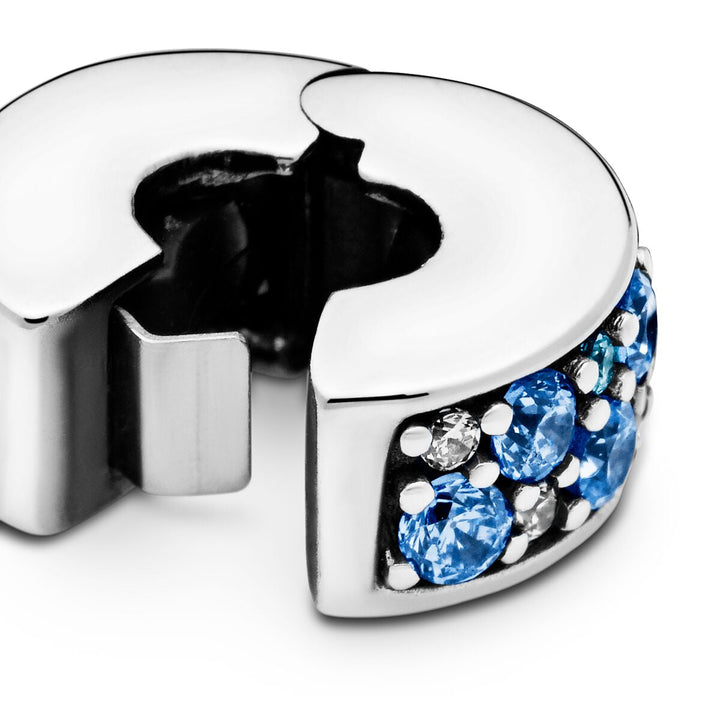 Pandora Blauer Pavé Clip Charm - 791817NSBMX