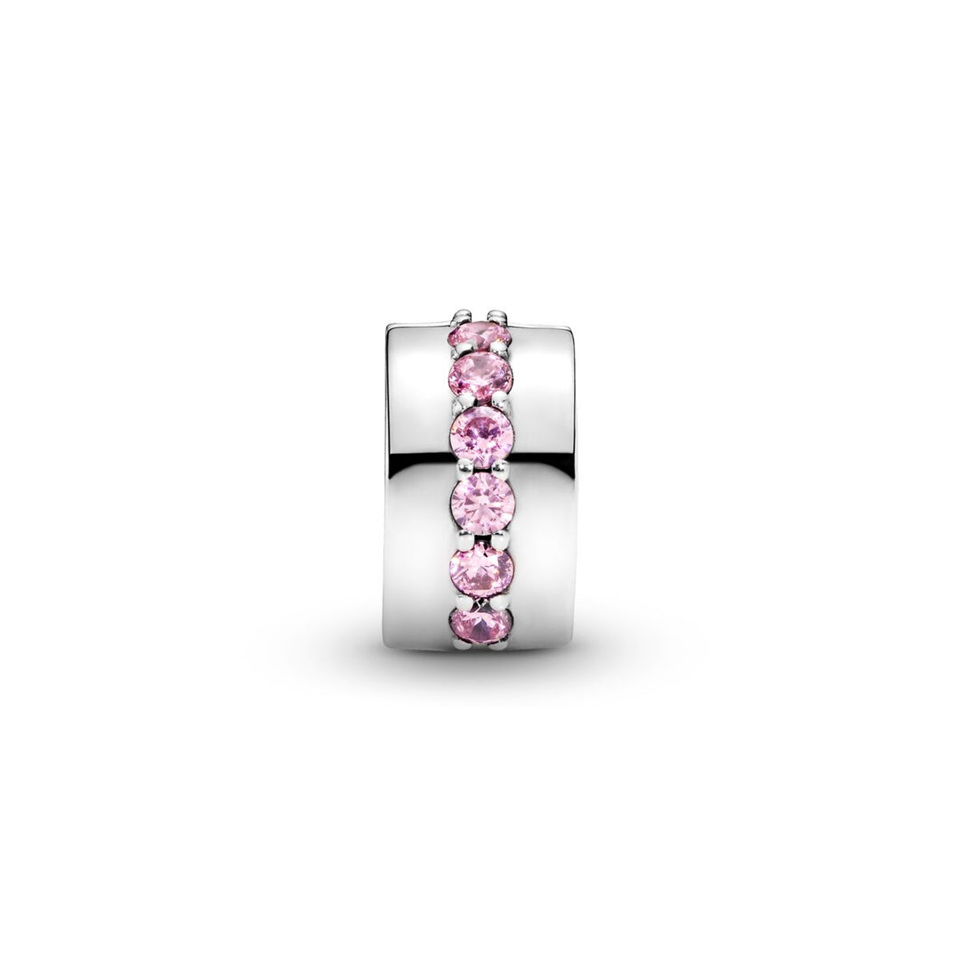 Pandora Rosafarbene Funkelndes Clip Charm - 791972PCZ