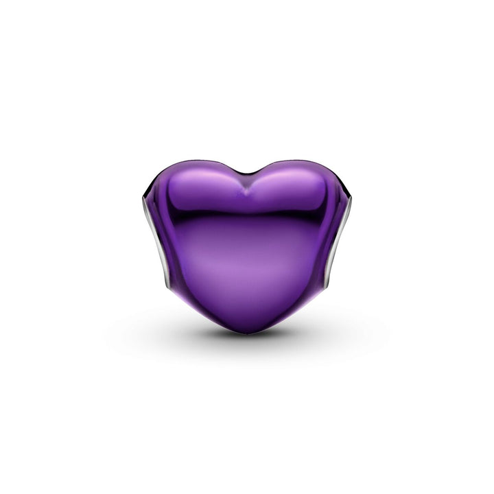 Pandora Violettes Metallic Herz Charm - 793337C01