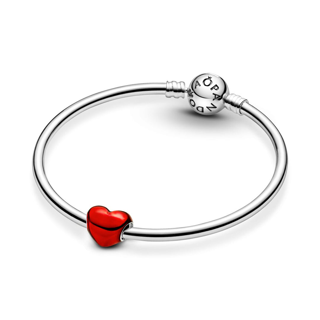 Pandora Rotes Metallic Herz Charm - 793337C02