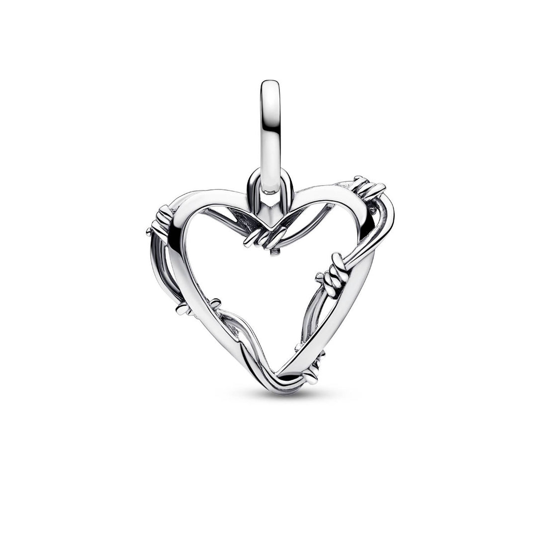 Pandora Stacheldrahtherz Medaillon Charm - 793449C00