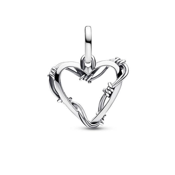 Pandora Stacheldrahtherz Medaillon Charm - 793449C00